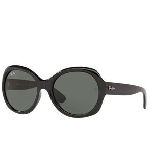 Ray-Ban Women's Black Gloss Oversized Sunglasses